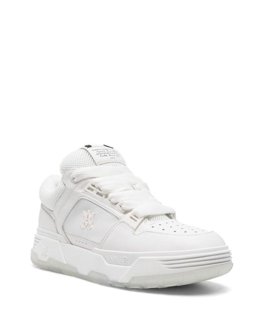 Amiri White Ma-1 Panelled Leather Sneakers for men