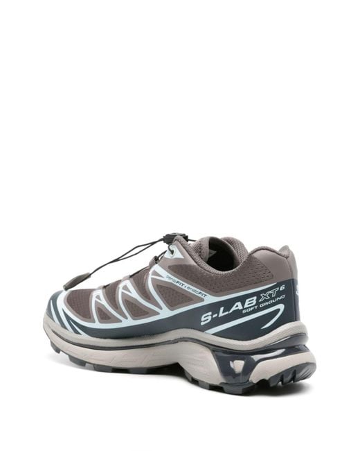 Salomon Gray Xt-6 Running Sneakers - Unisex - Fabric/rubber/polyurethane