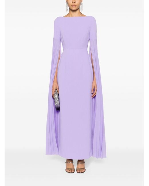 Solace London Purple Grace Maxi Dress