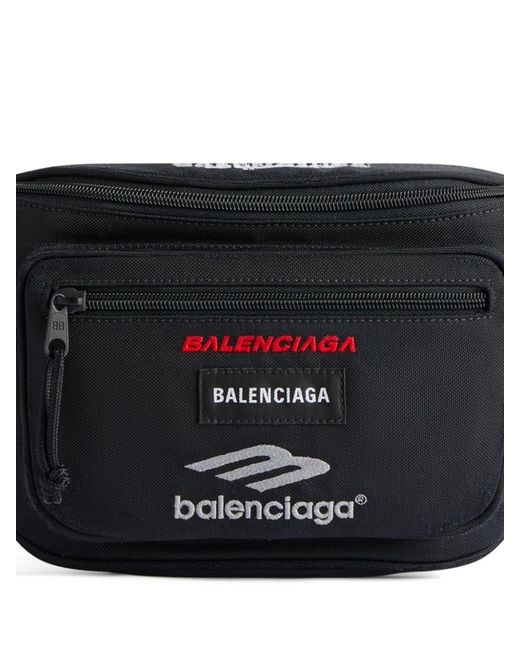Balenciaga Black Explorer Belt Bag for men