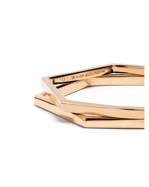 Repossi Metallic 18k Rose Gold Antifer Hoop Earring - Women's - 18kt Rose Gold