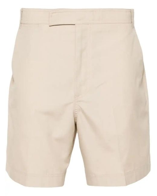 Thom Browne Natural Rwb-Tab Chino Shorts for men