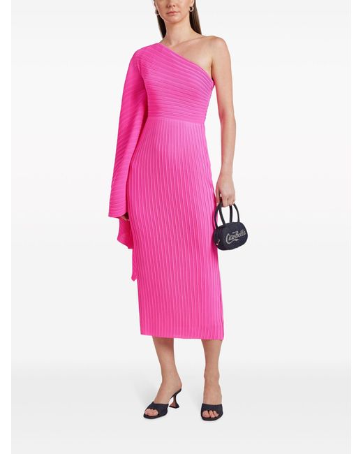 Solace London Pink Lenna Midi Dress