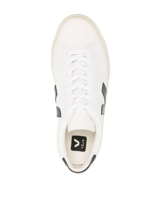 Veja White Campo Leather Sneakers - Unisex - Leather/rubber/recycled Polyester