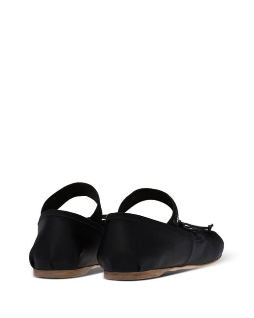Miu Miu Black Flat Shoes