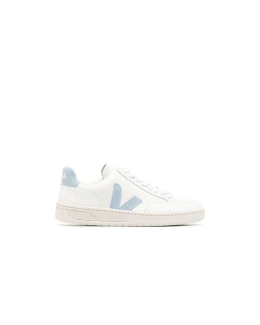 Veja Leather V12 Low-top Sneakers in White | Lyst