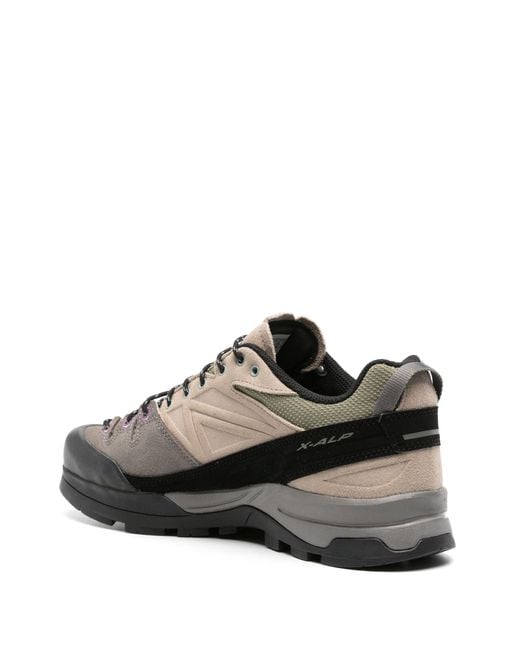 Salomon Brown Neutral X-alp Leather Sneakers - Unisex - Fabric/calf Suede/rubber