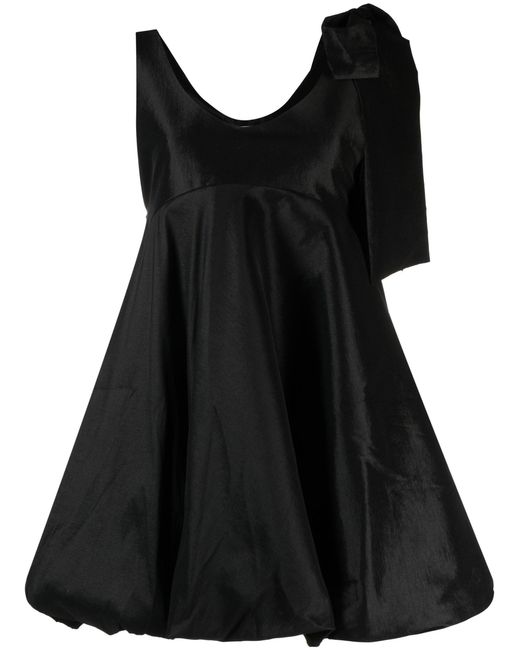 Kika Vargas Sue Gathered Mini Dress in Black | Lyst