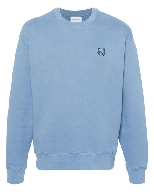 Maison Kitsuné Blue Bold Fox Head Sweatshirt for men