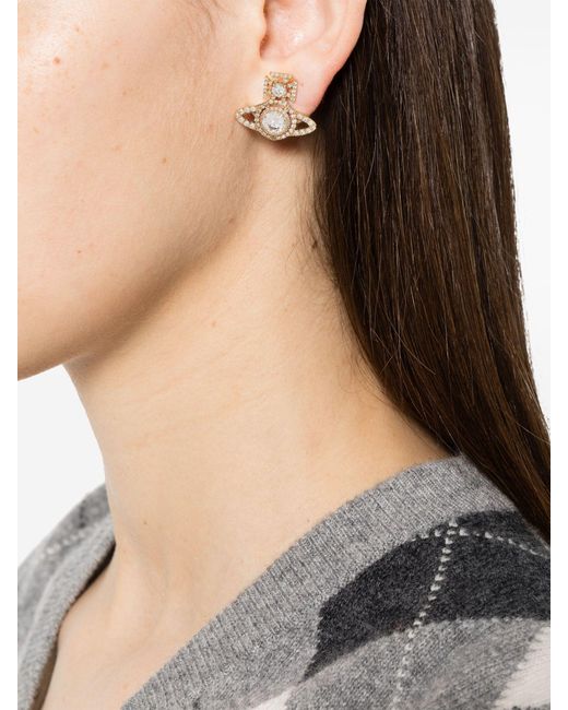 Vivienne Westwood Metallic Ariella Stud Earrings