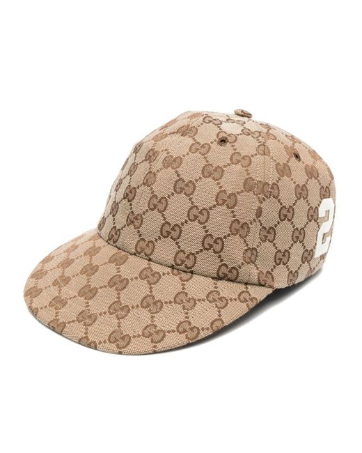 Gucci gg Supreme Canvas Cap in Natural for Men | Lyst