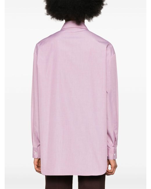 The Row Pink Attica Cotton Shirt - Women's - Cotton
