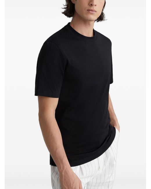 Brunello Cucinelli Black Crew-neck Cotton T-shirt for men