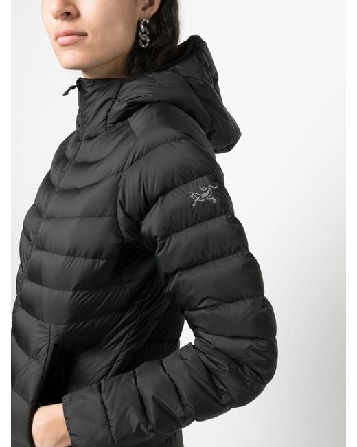Arc'teryx Black Hooded Puffer Jacket