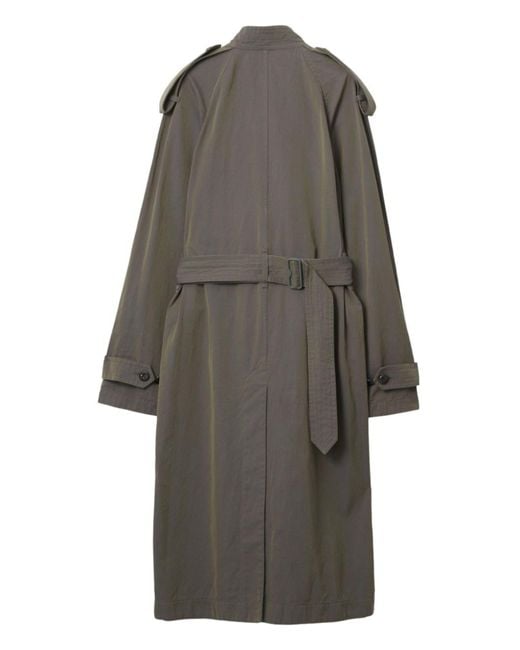 Burberry Gray Changeant Trench Dress