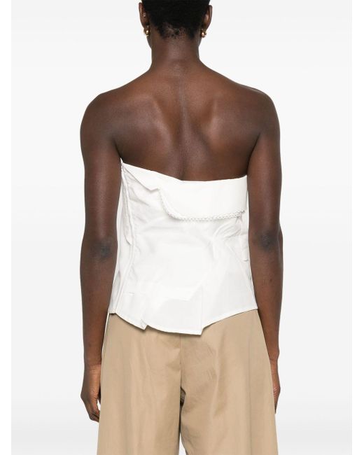 Miu Miu White Poplin Top