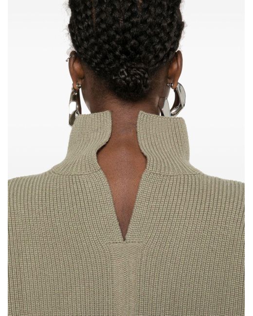 Rick Owens Natural Fisherman Tabard Sweater - Women's - Virgin Wool