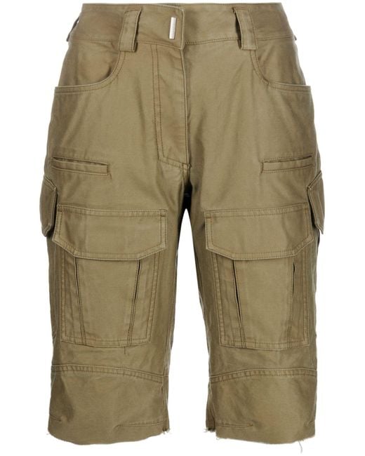 Givenchy Natural Cotton Cargo Shorts