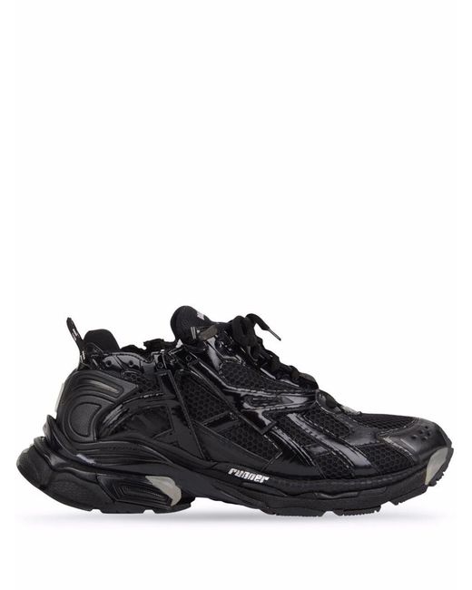 Balenciaga Black Runner Sneakers - Unisex - Fabric/polyurethane/rubber