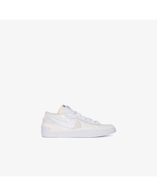 Nike X Sacai Blazer Low Sneakers in White | Lyst