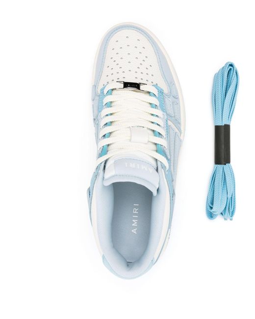 Amiri Multicolor Skeleton Low Top Sneaker In Blue