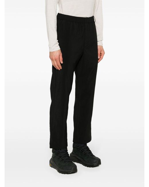 Snow Peak Black Pe Light Straight-leg Trousers - Men's - Polyester for men