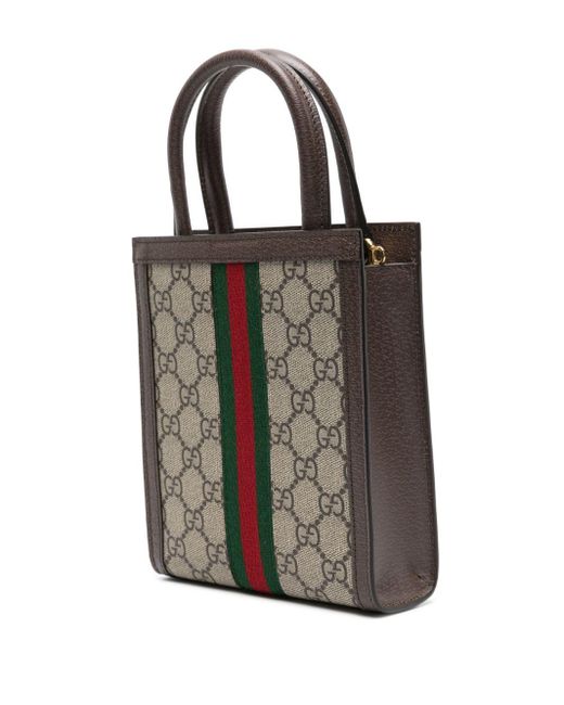 Gucci Natural Ophidia gg Super Mini Bag Women s Canvas calf Leather