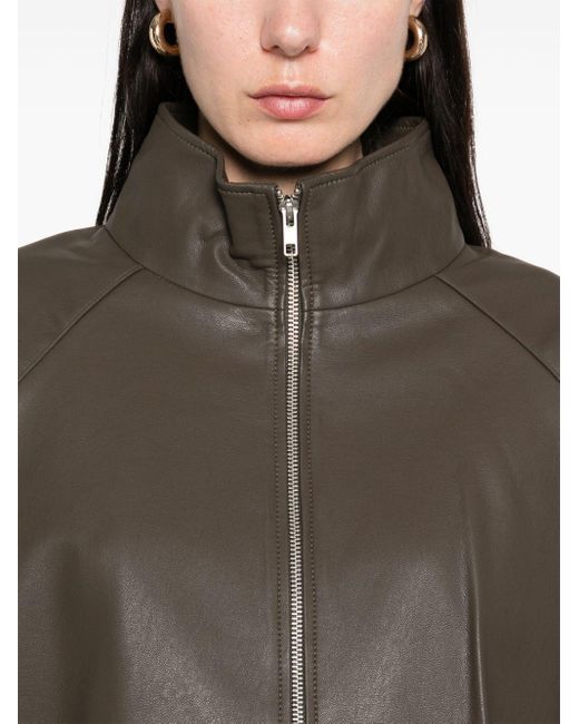 Frankie Shop Brown Senta Bomber Jacket
