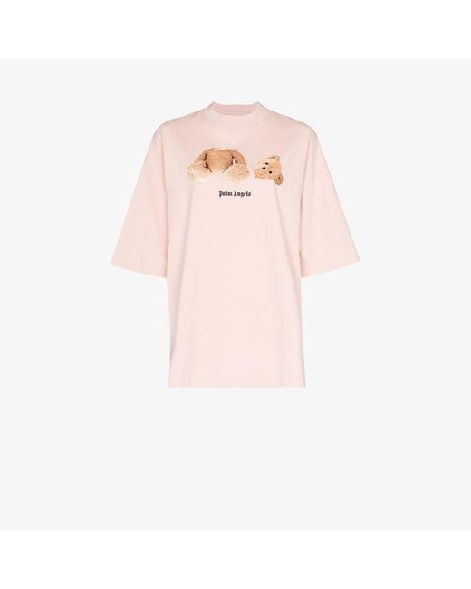 Palm Angels Pink Kill The Bear Oversized T-shirt