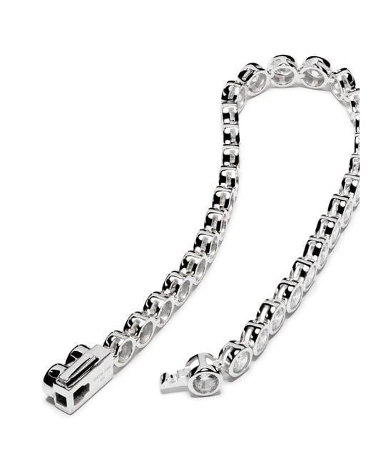 Mens sterling silver deals cubic zirconia bracelet