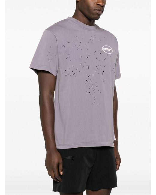 Satisfy Purple Mothtech Organic Cotton T-shirt for men