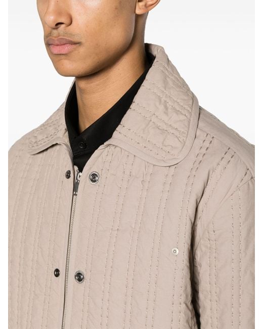Craig Green Natural Neutral Quilted Cotton Jacket for men