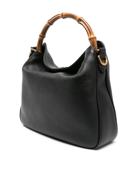 Gucci Black Diana Medium Leather Tote Bag