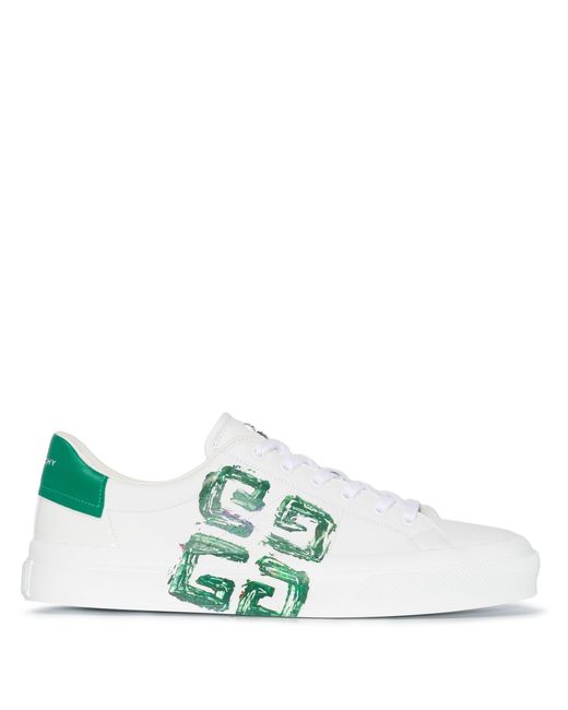 Givenchy Green City Sport 4g Low Top Leather Sneakers for men