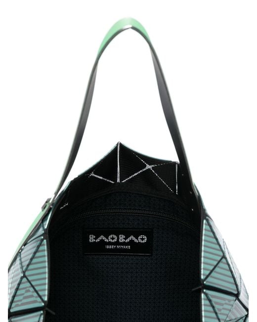Bao Bao Issey Miyake Streak Tote Bag in Green | Lyst