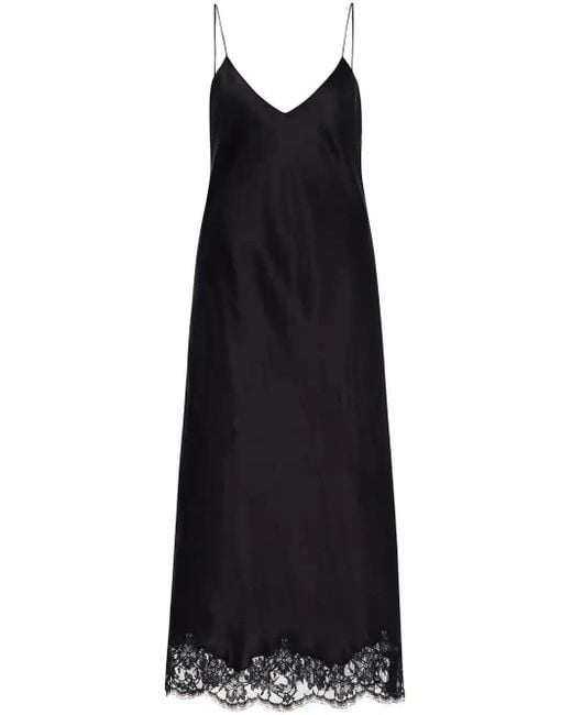 The Row Black Kolara Midi Dress