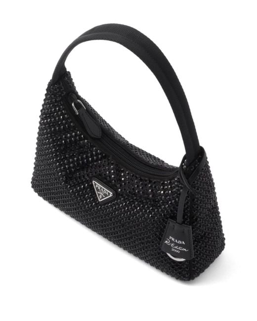 Prada Black Re-edition 2000 Mini Bag