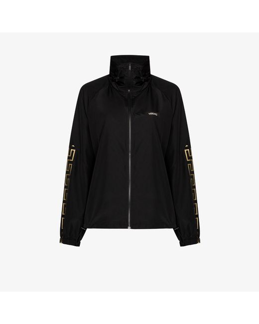 Versace Greca Border Zipup Track Jacket in Black Lyst