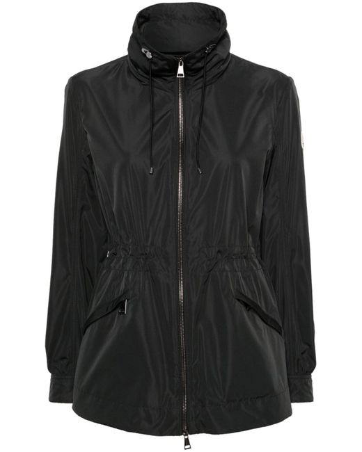 Moncler Black Enet Zip-up Hooded Jacket