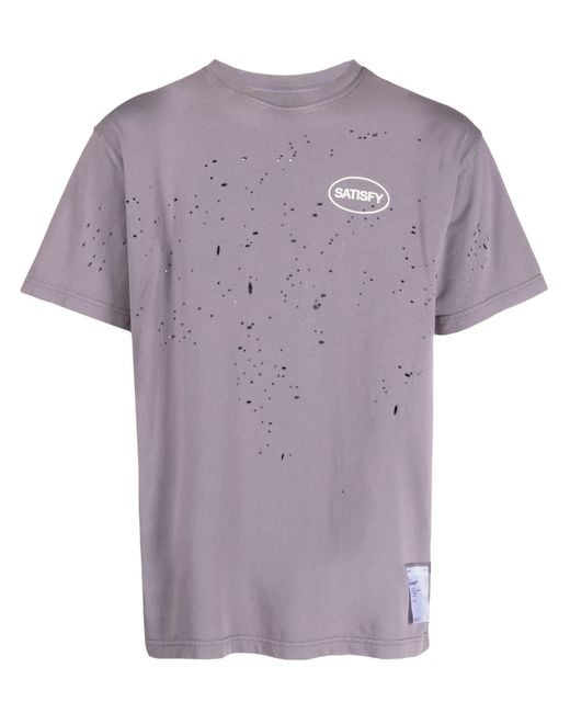 Satisfy Purple Mothtech Organic Cotton T-shirt for men