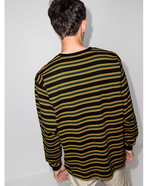 WTAPS Jam 01 Striped Long Sleeve T-shirt in Black for Men - Lyst