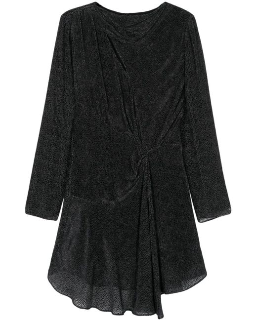 Isabel Marant Black Selma Draped Dress