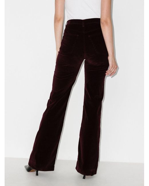 red corduroy trousers