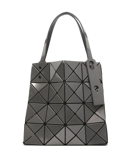 Bao Bao Issey Miyake Gray Carat Geometric Panelled Tote Bag