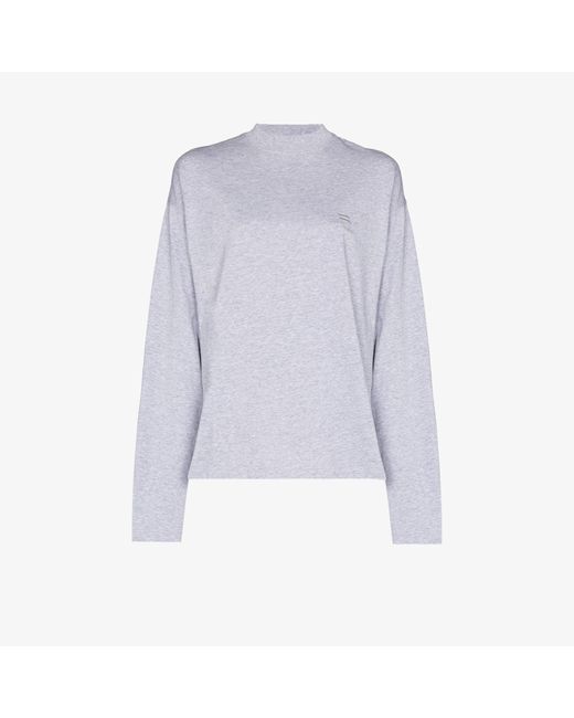 Balenciaga Gray Apparel Rental Long Sleeve T-shirt