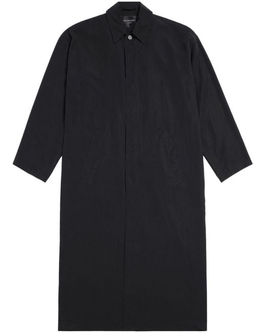 Balenciaga Black Belted Trench Coat - Men's - Lyocell for men