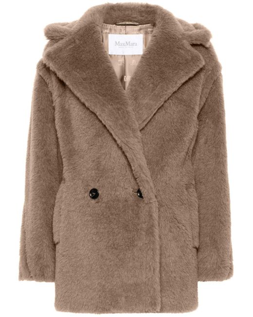 Max Mara Brown Icon Faux-Fur Coat