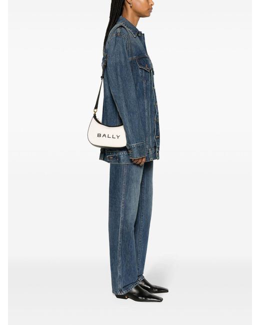 Bally Neutral Bar Cross Body Bag in Natural Lyst