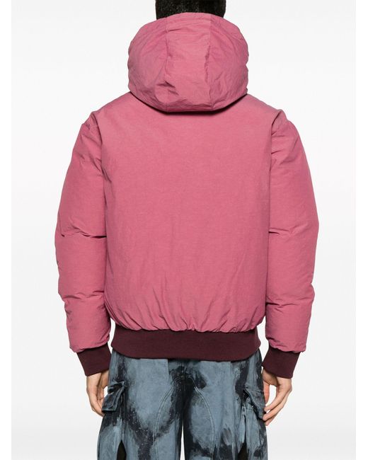RANRA Pink Purple Kuldi Hooded Jacket - Men's - Polyamide/recycled Polyamide/cotton for men