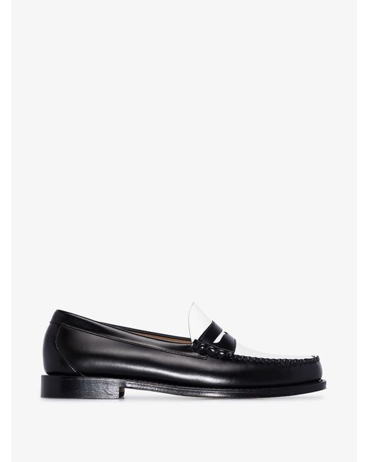 G.H. Bass & Co. Heritage Larson Weejun Leather Loafers in Black for Men |  Lyst